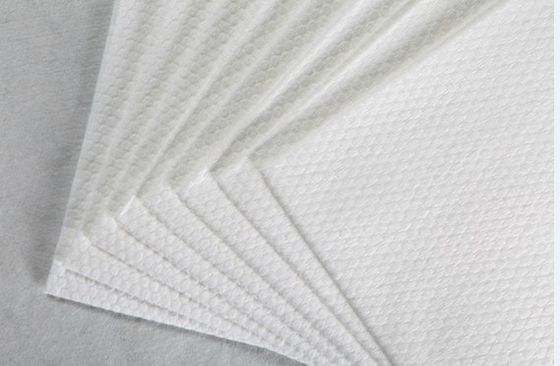 62g ο άσπρος 100%Viscose Spunlace μη υφανθείς ιστός βαμβακιού σιταριού μαργαριταριών υφάσματος μικρός, μαξιλάρια, υγρά σκουπίζει
