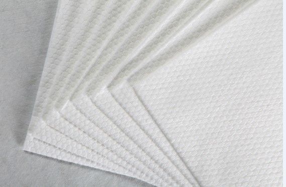 62g ο άσπρος πολυεστέρα και Viscose Spunlace μη υφανθείς ιστός βαμβακιού σιταριού μαργαριταριών υφάσματος μικρός, μαξιλάρια, υγρά σκουπίζει