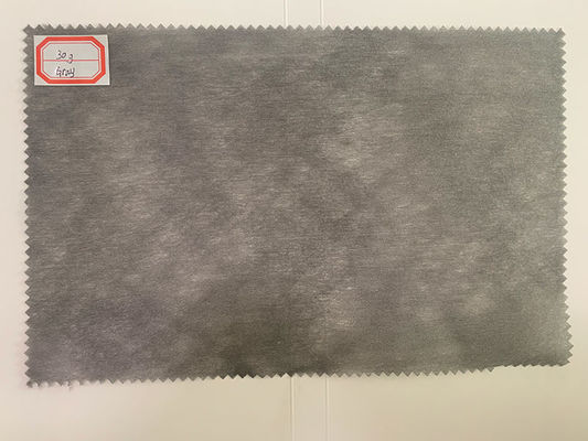 30g μη υφανθε'ν ύφασμα Spunlaced πολυεστέρα γκρίζο για το υπόστρωμα τεχνητού δέρματος