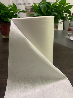 50g ο άσπρος Viscose 100% ιστός βαμβακιού πλέγματος Spunlace μη υφανθείς, του προσώπου πετσέτα, υγρή σκουπίζει